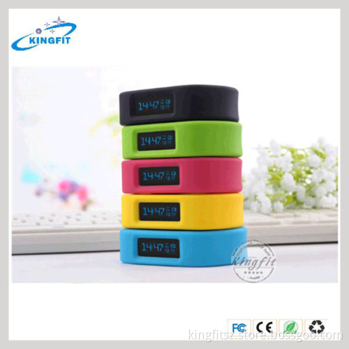 Colorful Silicone Screen Display OLED Pedometer Wristband Bluetooth Bracelet